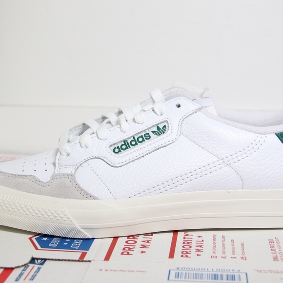 Adidas White Leather Continental Vulc Sneakers - Picture 4 of 7